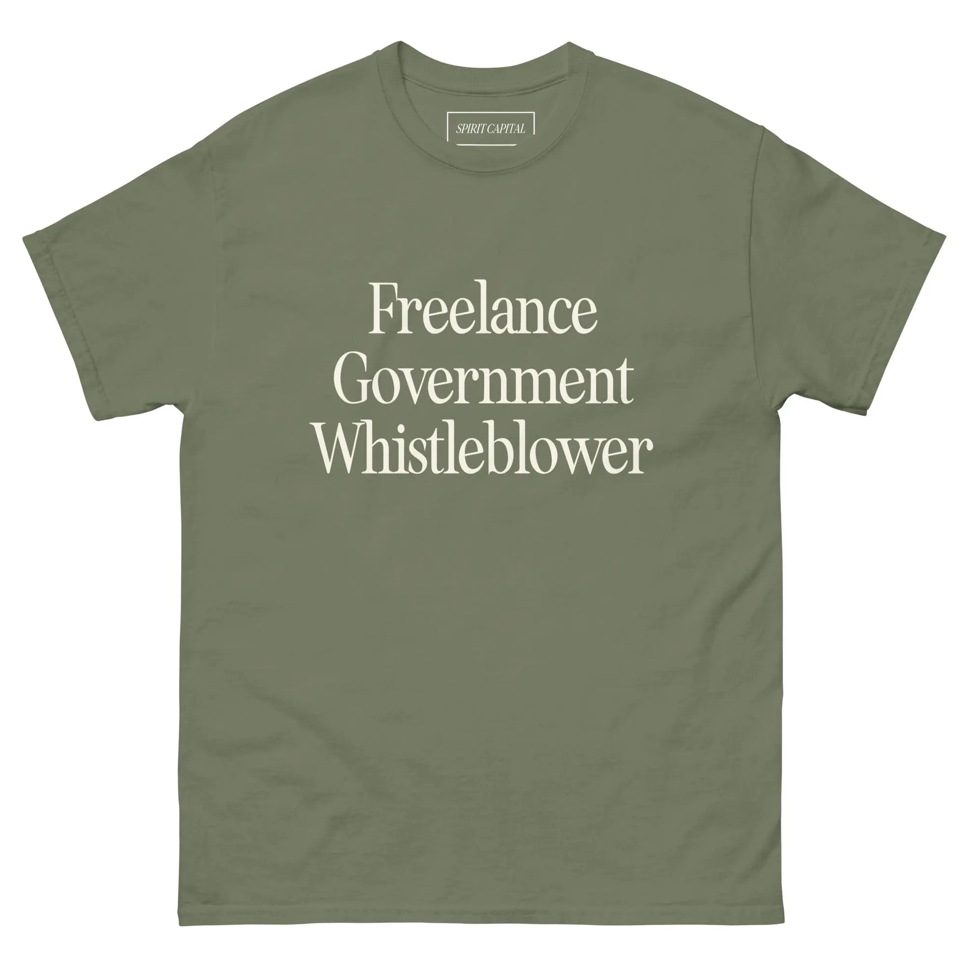 "Freelance Government Whistleblower" T-Shirt Spirit Capital