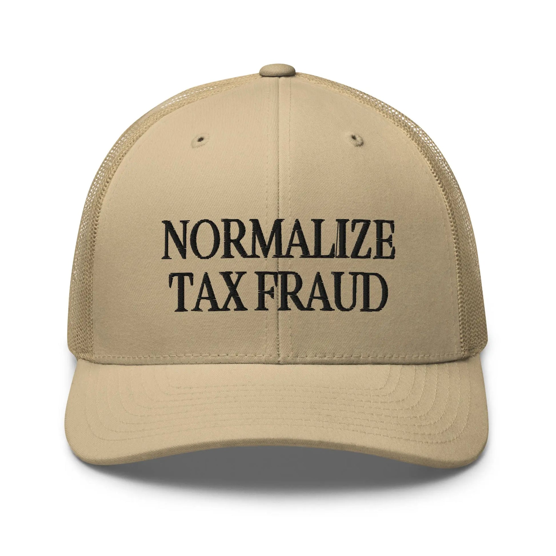 "Normalize Tax Fraud" Trucker Cap Spirit Capital