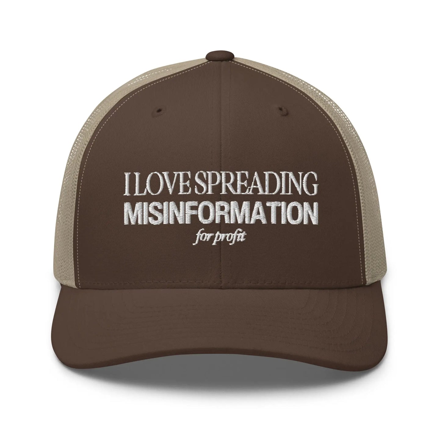 "I Love Spreading Misinformation" Trucker Cap Spirit Capital