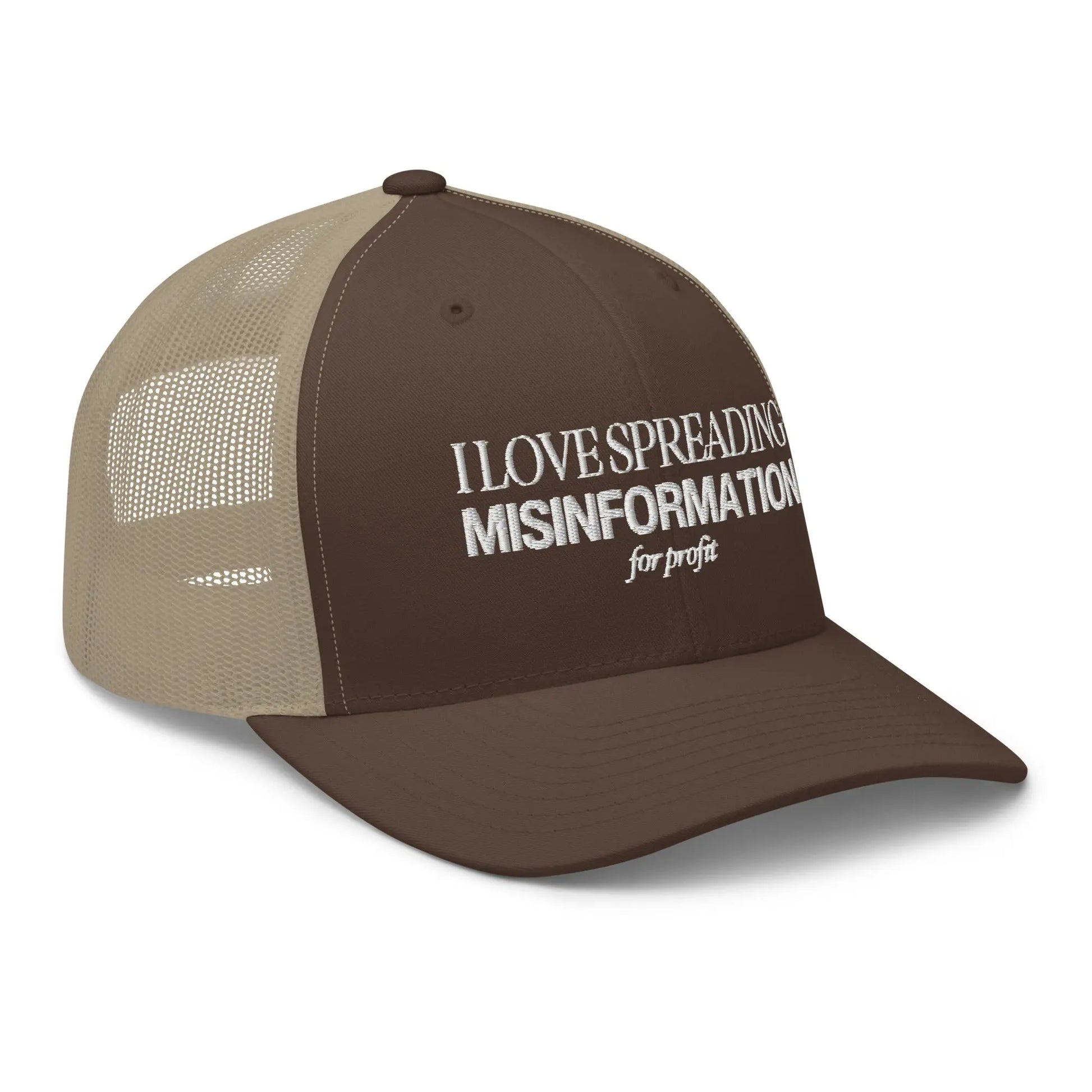 "I Love Spreading Misinformation" Trucker Cap Spirit Capital