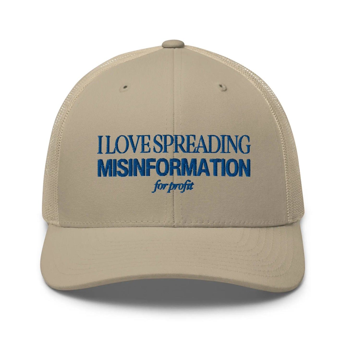 "I Love Spreading Misinformation" Trucker Cap Spirit Capital