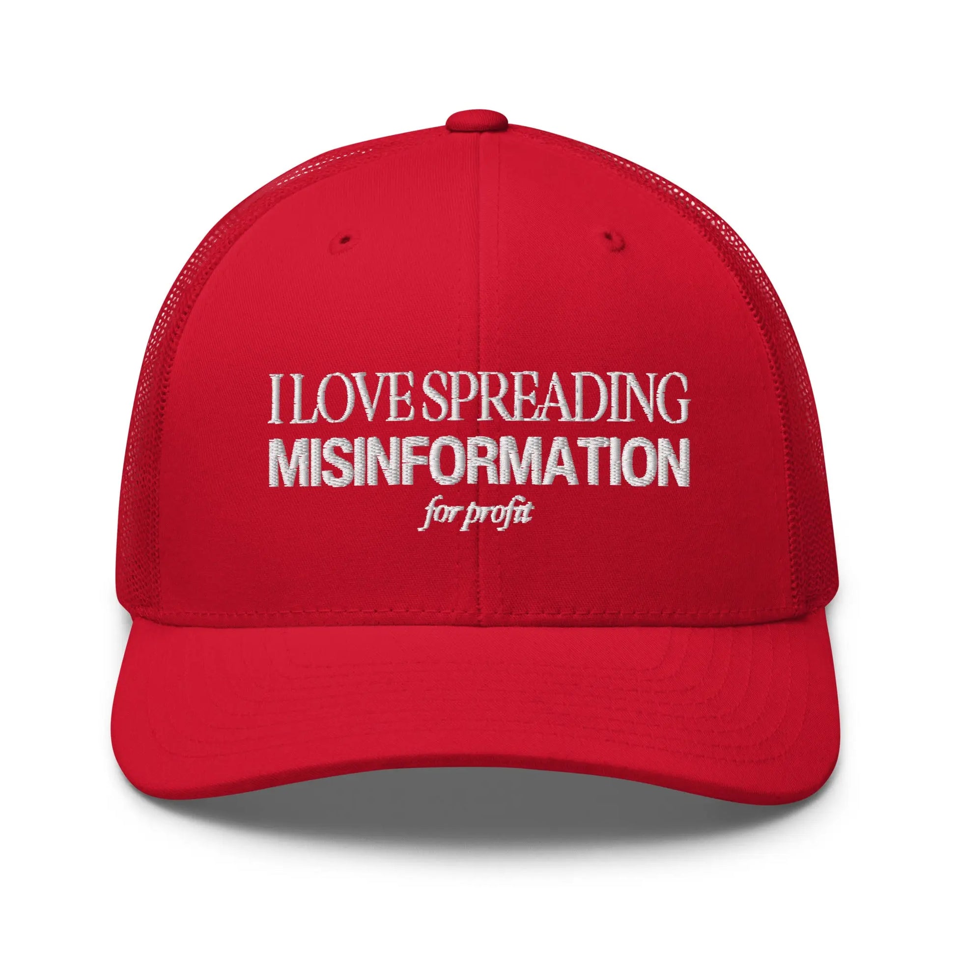 "I Love Spreading Misinformation" Trucker Cap Spirit Capital